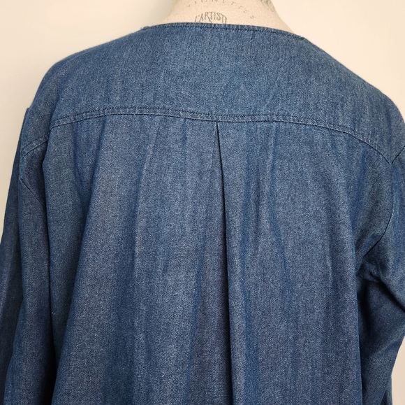 Lightweights Denim Long Sleeve Midi Dress - Picture 6 of 11
